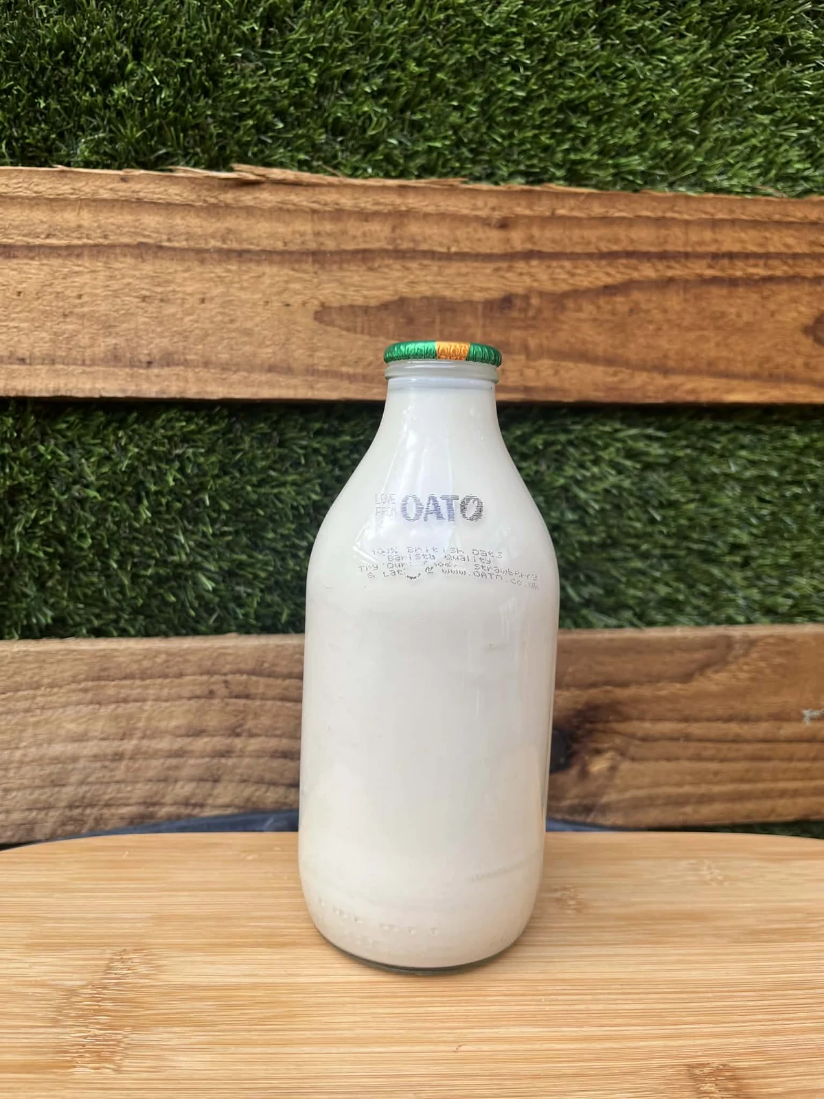 Oat Milk Glass Bottle