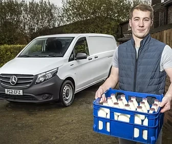 John with the milk for his round